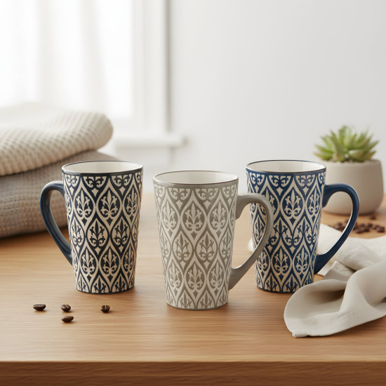 Porcelain Mug Set - 4 Pcs